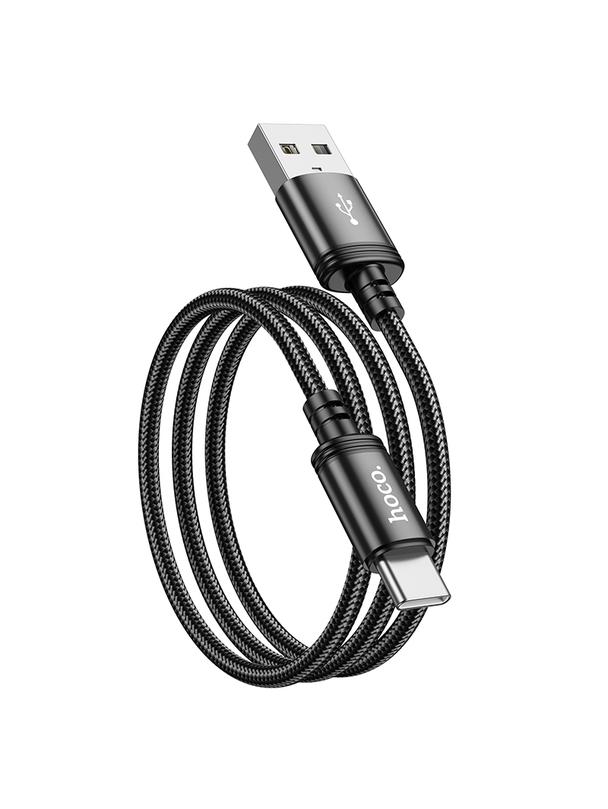 Kabel USB A do USB C Hoco 3A 1 m X89 czarny