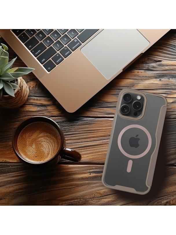 Kabura SMART MAG kompatybilna z MagSafe do IPHONE 15 Pro Max tytanowa
