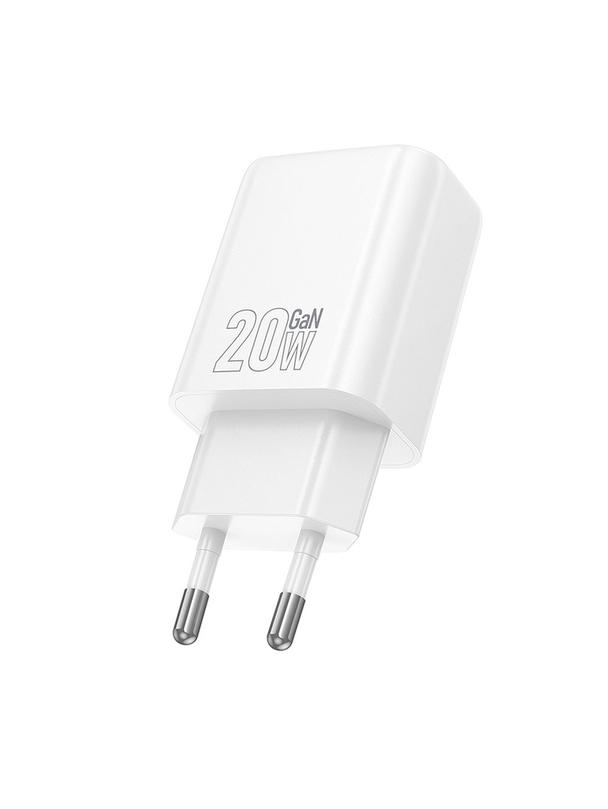 Ładowarka sieciowa do telefonu Hoco USB C QC PD 20W N60 biała