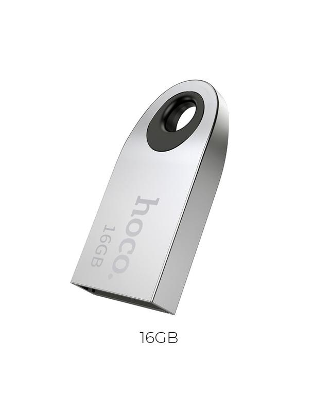 Pendrive 16GB USB 2.0 (USB A) Hoco mini UD9 srebrny