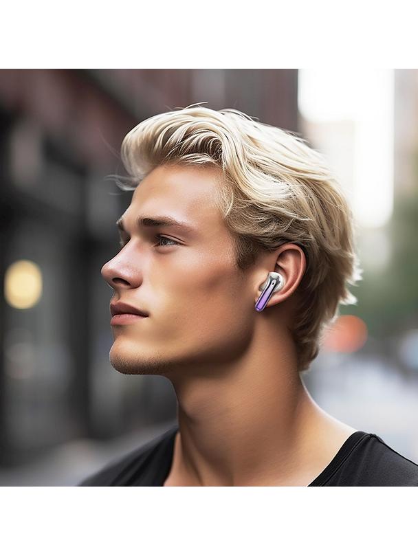 Słuchawki bezprzewodowe douszne Hoco TWS ANC + ENC EQ16 fioletowe