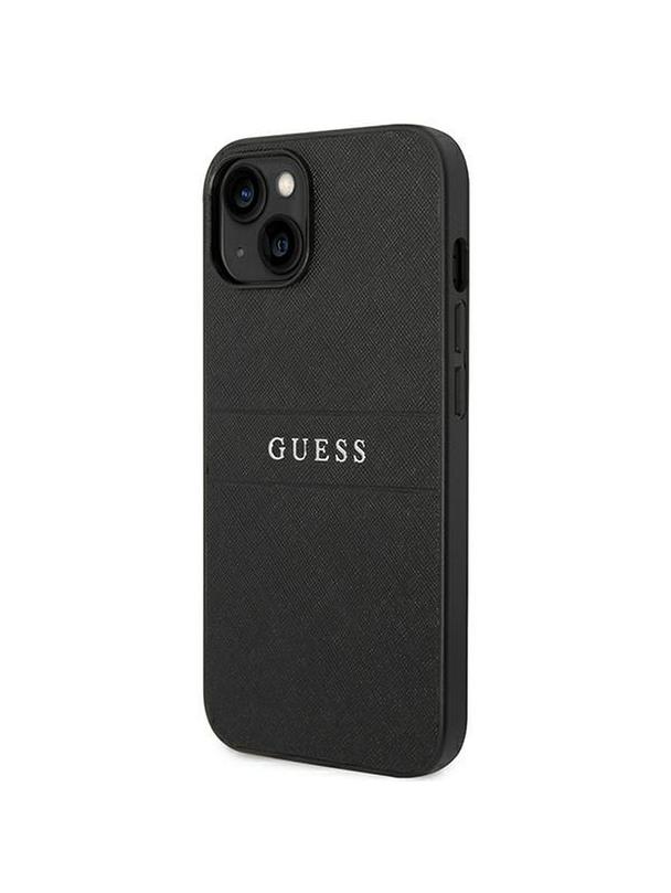 GUESS futerał do IPHONE 14 Plus GUHCP14MPSASBBK (Saffiano With Metal Logo) czarny