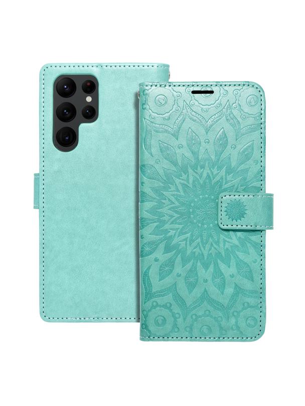 Kabura MEZZO Book do SAMSUNG S22 Ultra mandala zielony