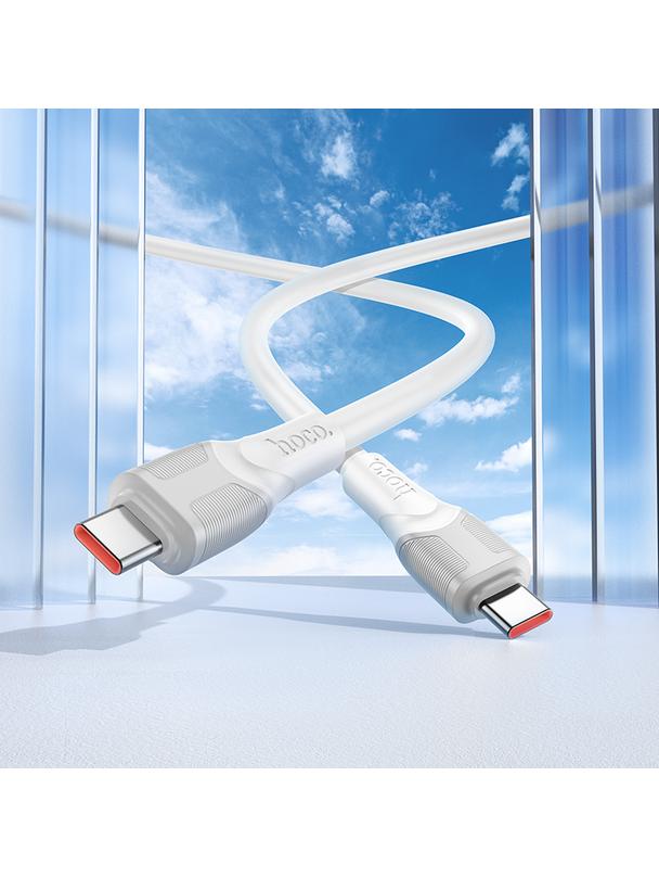 Kabel USB C do USB C Hoco PD 5A 240W 3 m X106 biały