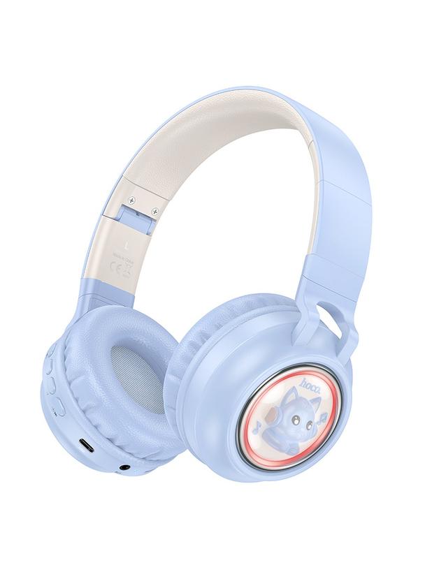 Słuchawki bezprzewodowe nauszne Hoco W50 niebieskie