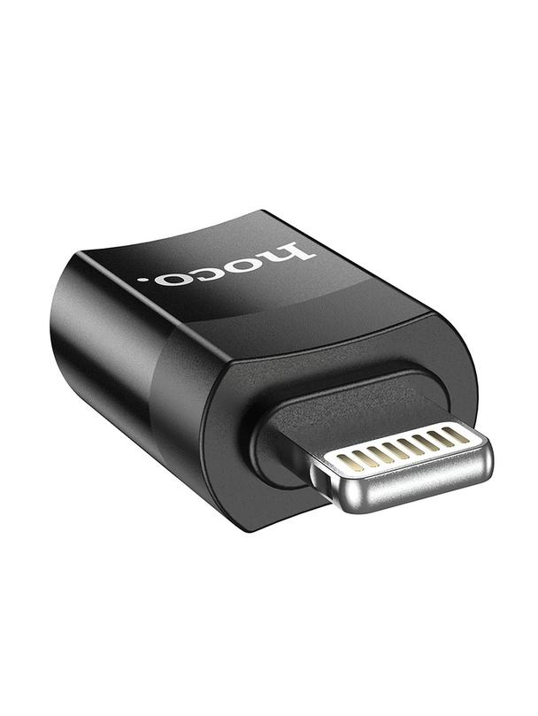 Adapter USB C do Lightning Hoco UA17 czarny
