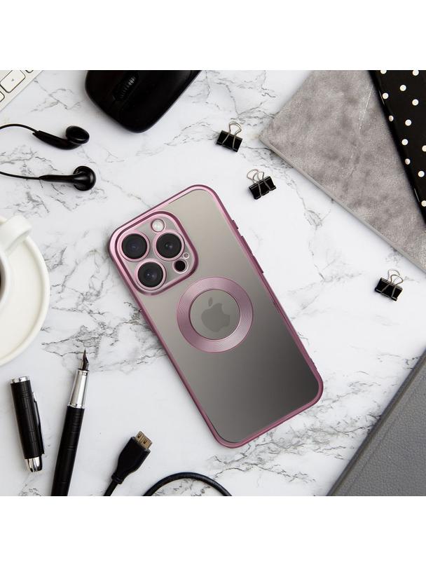 Futerał GLAM do IPHONE 15 Pro Max pudrowy róż