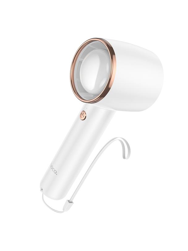 Wentylator przenośny Hoco super szybki z podstawką na telefon HX21 biały