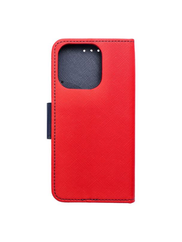 Kabura FANCY Book do IPHONE 16 Pro czerwono granatowy