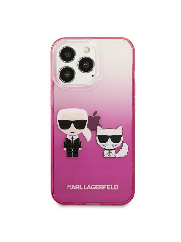 KARL LAGERFELD futerał do IPHONE 13 Pro KLHCP13LTGKCP (K Choupette Centered) różowy