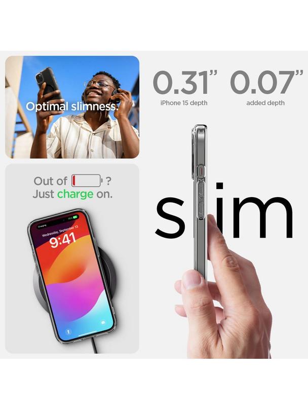 SPIGEN futerał ULTRA HYBRID MAG kompatybilny z MagSafe do IPHONE 15 black