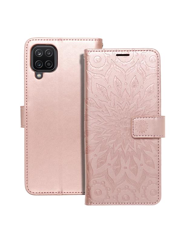 Kabura MEZZO Book do SAMSUNG A12 / M12 mandala złoty róż