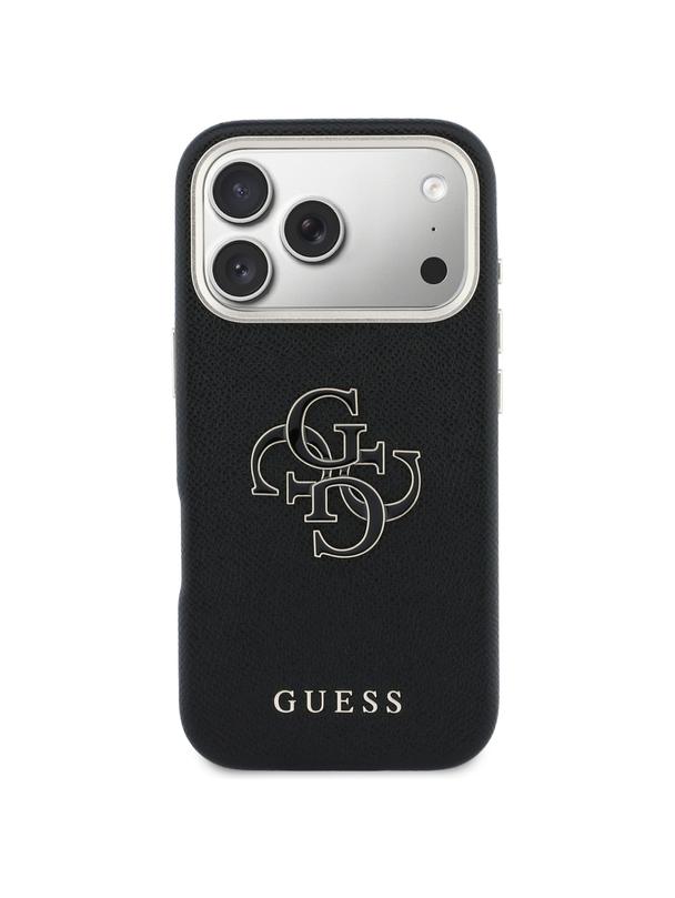 GUESS futerał do IPHONE 17 Pro Max GUHCP17X5PS4RGGK (PU FW Resin Logo) czarny