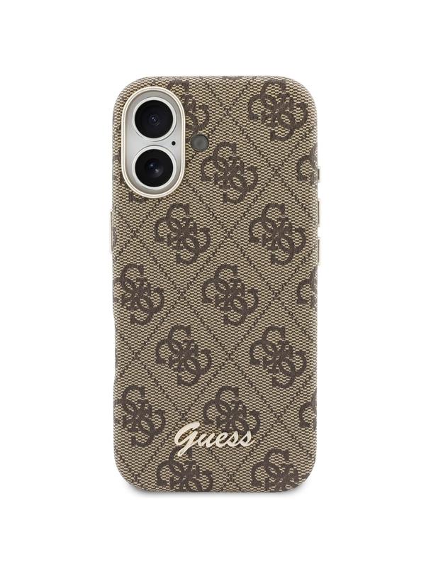 GUESS futerał do IPHONE 17 kompatybilny z MagSafe GUHMP17S5P4FWMSW (PU FW 4G Script) brązowy