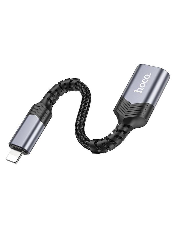 Adapter Lightning do USB A Hoco UA24 czarny