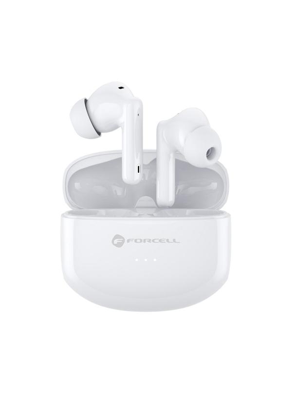 Słuchawki bezprzewodowe douszne Forcell F-Audio TWS Clear Sound białe