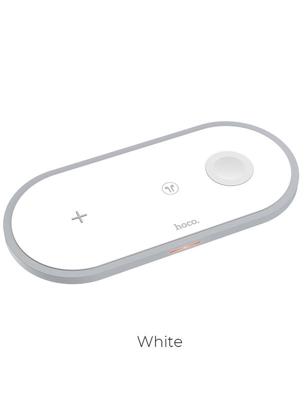 Ładowarka indukcyjna Hoco 3w1 Qi 2A 10W CW24 biała