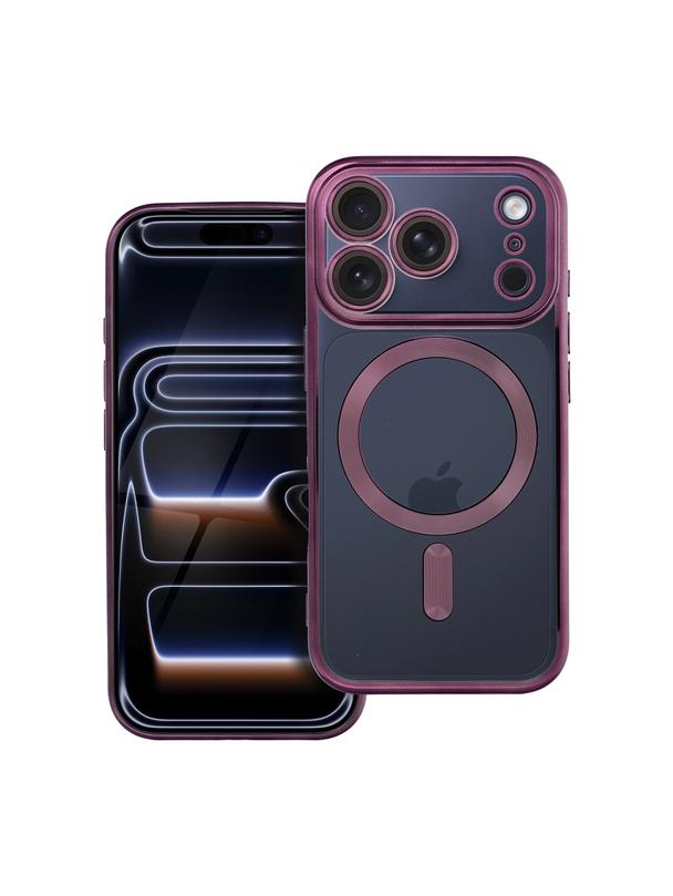 Futerał ELECTRO MAG COVER kompatybilny z MagSafe do IPHONE 17 Pro (full ring) fioletowy