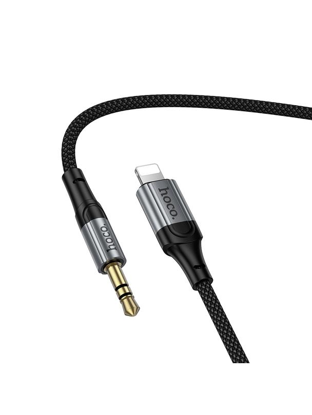 Kabel AUX Jack 3,5 mm do Lightning Hoco 1,5 m UPA33A czarny
