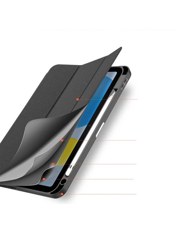 DUX DUCIS etui DOMO składane z miejscem na rysik do iPad 10 (2022) czarne