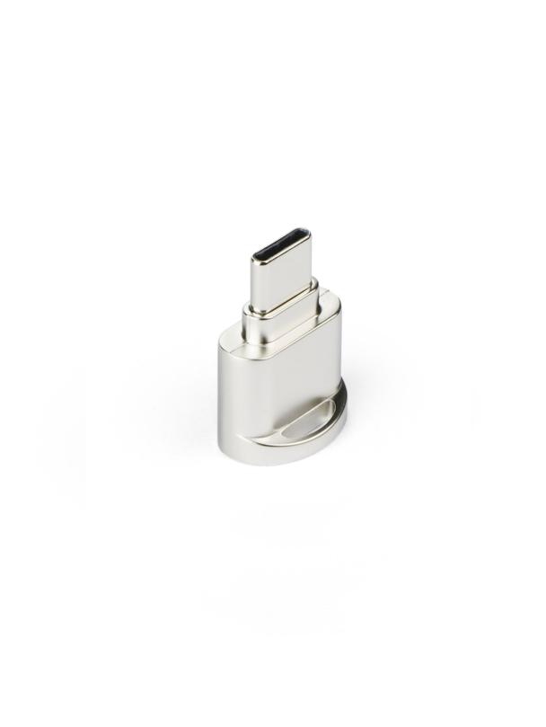 Czytnik kart pamięci MicroSD Typ C srebrny