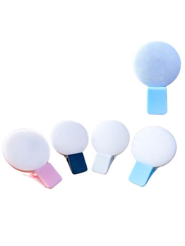 Lampa LED Ring do selfie na telefon MINI Q biała