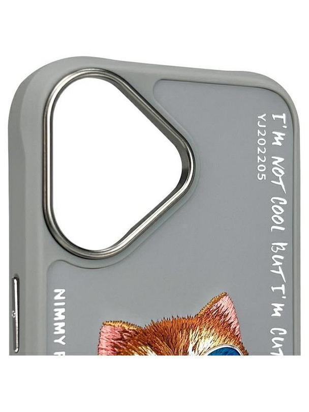 NIMMY futerał GLASSES COOL CAT do IPHONE 16 szary