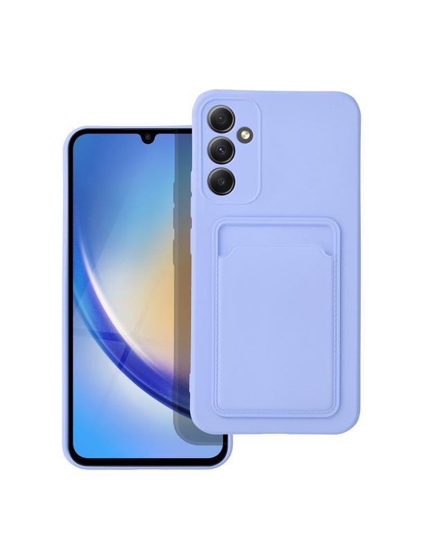 Futerał CARD CASE do SAMSUNG A34 5G fioletowy