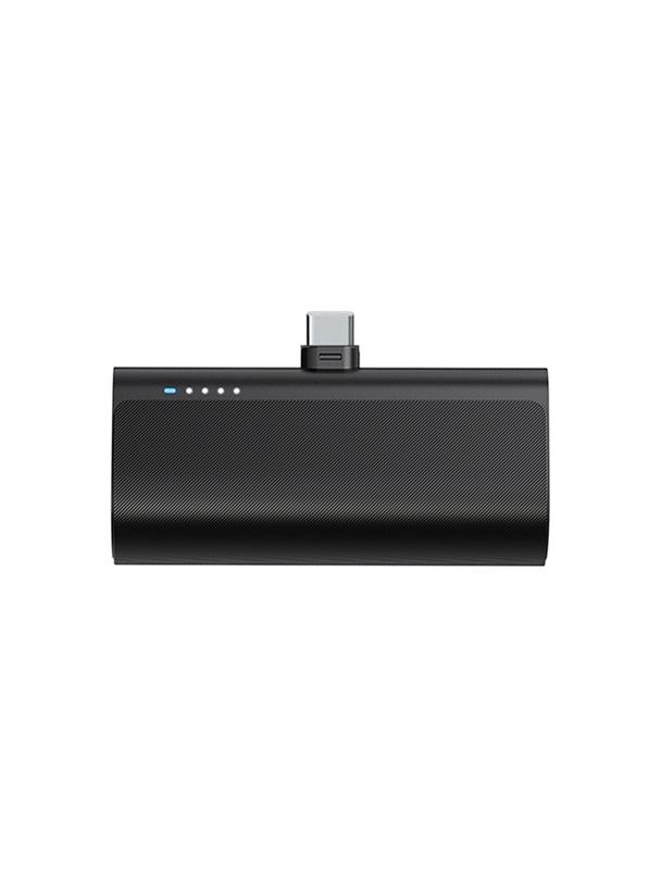 Powerbank Blue Star W0556 2,1A 5000 mAh z wbudowanym złączem USB C czarny