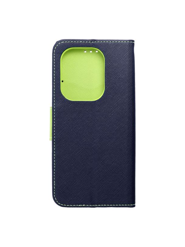 Kabura do XIAOMI Redmi Note 13 Pro 4G Fancy Book  granatowo limonkowy