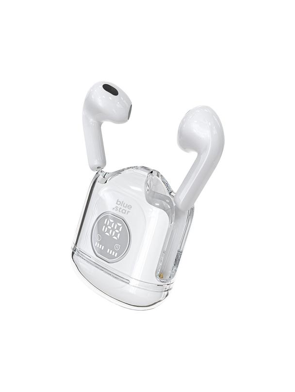 Słuchawki bezprzewodowe douszne Blue Star Transparency Fi22 TWS białe