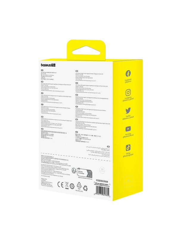 BASEUS uchwyt samochodowy indukcyjny do kratki kompatybilny z MagSafe 15W MagPro czarny