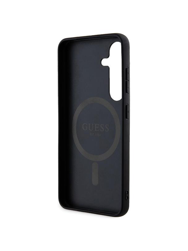 GUESS futerał do SAMSUNG S24 kompatybilny z MagSafe GUHCS24SGF4GGR (4G Ring classic logo) czarny