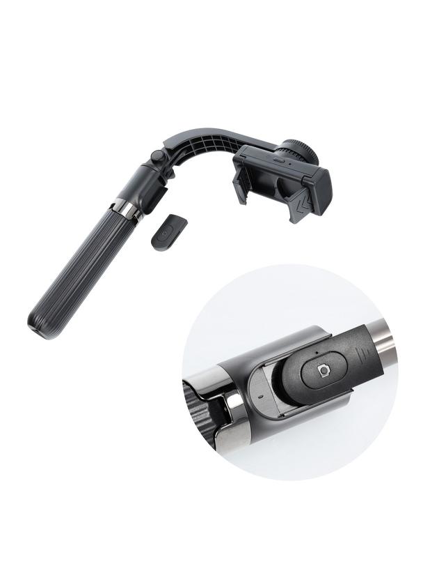 Uchwyt selfie z pilotem bezprzewodowym tripod ze stabilizatorem GIMBAL SSTR-L08 czarny