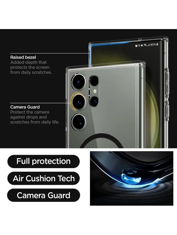 Futerał SPIGEN Ultra Hybrid Onetap Ring Magsafe do SAMSUNG S23 ULTRA black