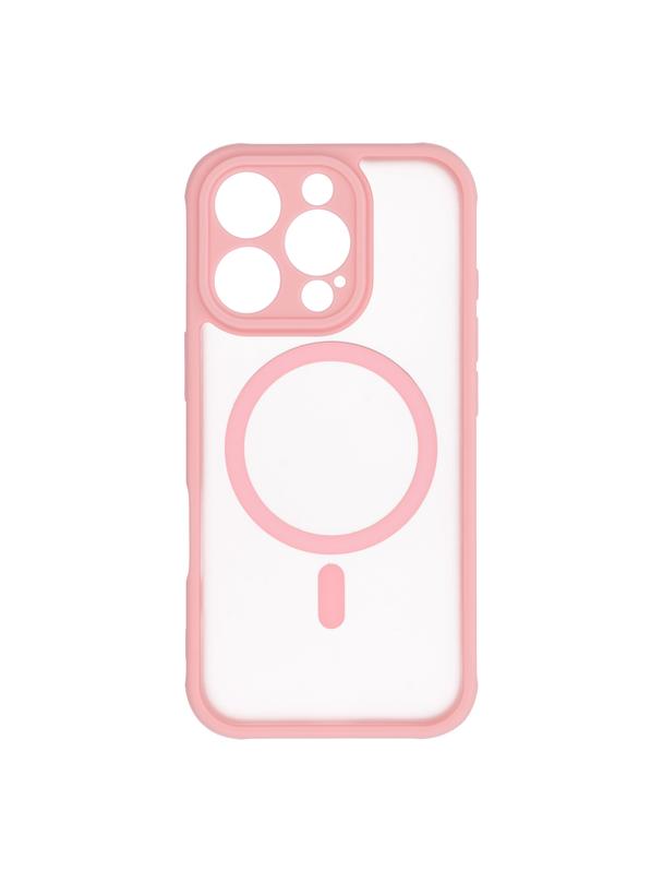 Futerał FULL MATTE MAG COVER kompatybilny z MagSafe do IPHONE 16 Pro jasny różowy