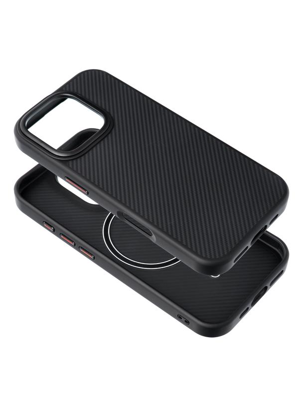 Etui na iPhone 16 PLUS Carbon Elite Mag Cover zgodny z MagSafe czarny
