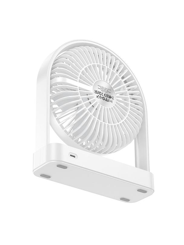 Wentylator biurkowy Hoco ultra cienki HX65 biały