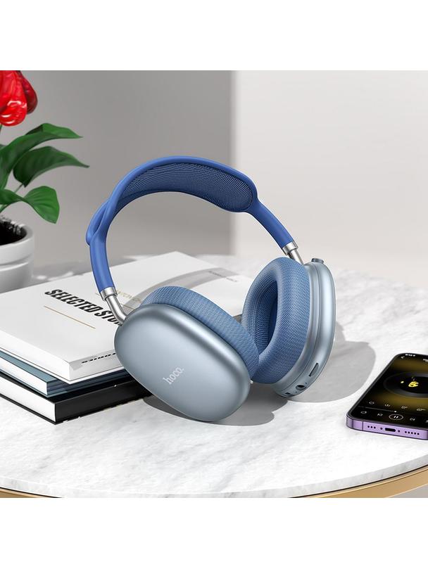 Słuchawki bezprzewodowe nauszne Hoco W55 niebieskie