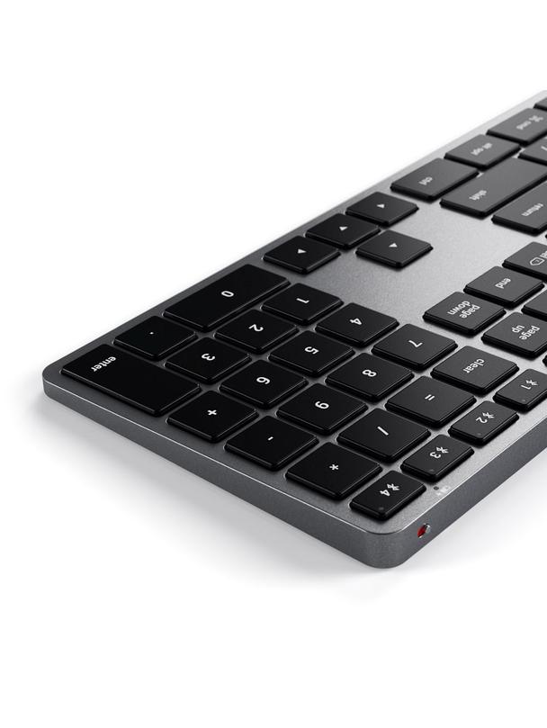 Klawiatura bezprzewodowa QWERTY Satechi Slim X3 ST-BTSX3M szara