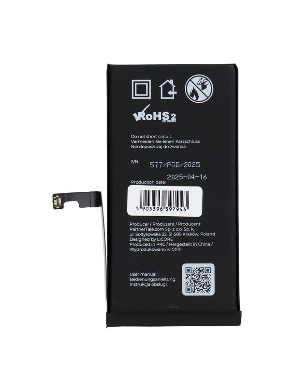 LICORE bateria do IPHONE 15 3349 mAh