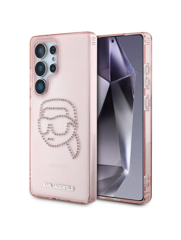 KARL LAGERFELD futerał do SAMSUNG S25 Ultra KLHCS25LHKHDCELP (IML Rhinestones K Head) różowy