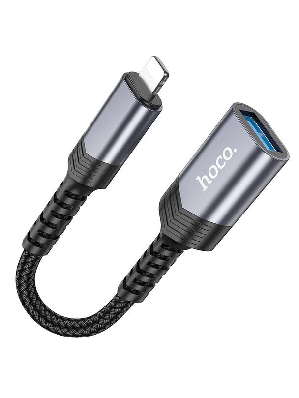 Adapter Lightning do USB A Hoco UA24 czarny