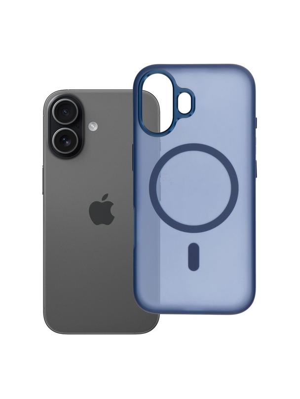 Futerał do iPhone 17 Flexline Mag Cover zgodny z MagSafe granatowy