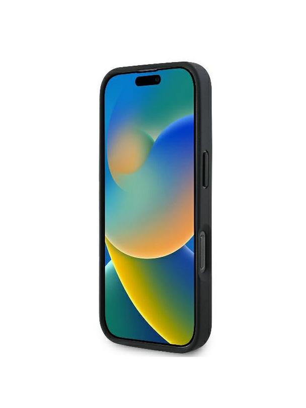 GUESS futerał do IPHONE 16 Pro Max GUHCP16XP4TDPK (PU Leather 4G Triangle Strass) czarny