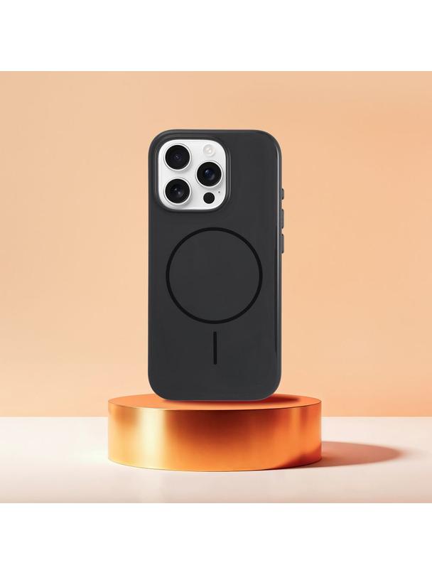 Glossy Mag Cover kompatybilny z MagSafe pasuje do IPHONE 17 PRO czarny