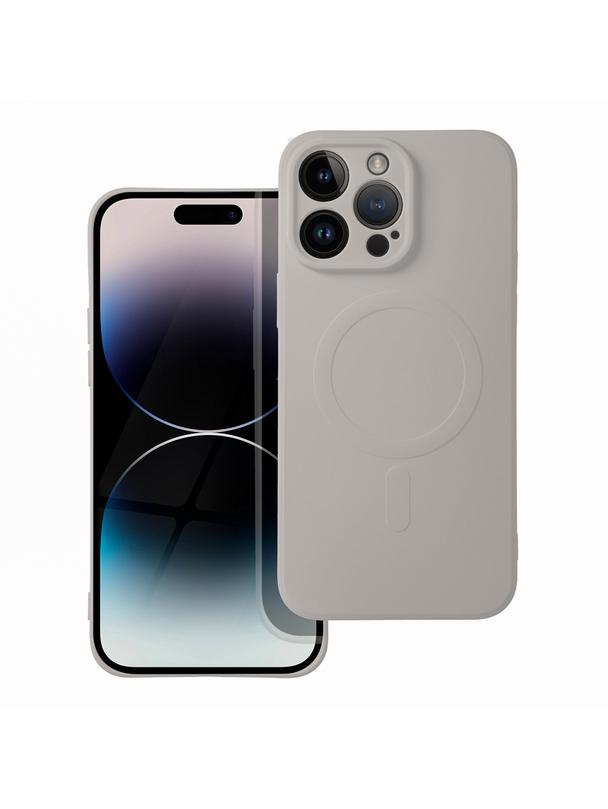 Futerał SILICONE MAG COVER kompatybilny z MagSafe do SAMSUNG A57 tytanowy szary