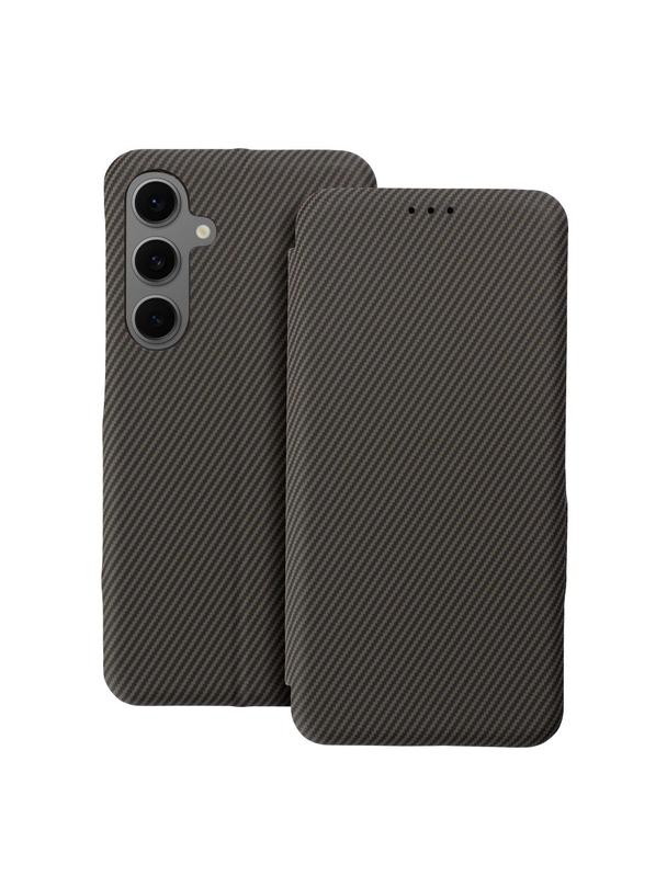 Kabura FOLIO Side Magnet do SAMSUNG S25 brązowy