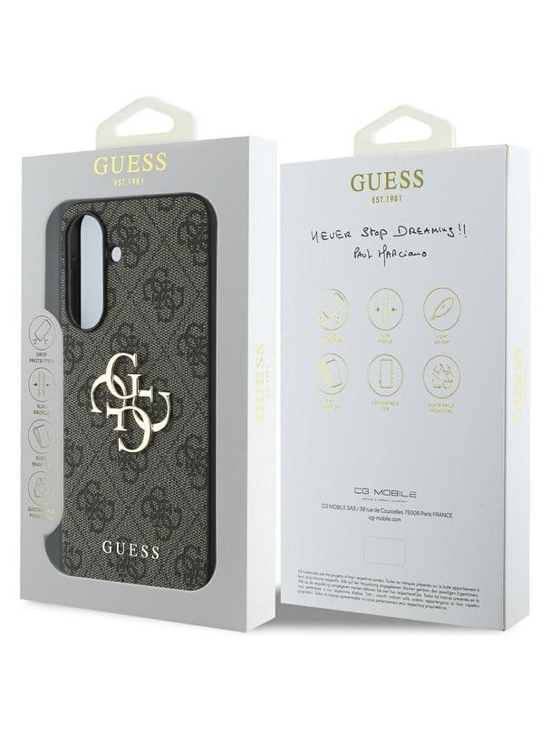 GUESS futerał do SAMSUNG A56 GUHCSA564GMGBR (4G PU Big Logo) brązowy