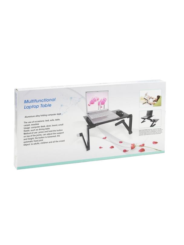 Podstawka pod laptop uniwersalna regulowana + chłodzenie YL-803 czarna